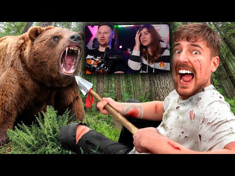 Видео: $10,000 За Каждый День Пережитый в Глуши | РЕАКЦИЯ на MrBeast