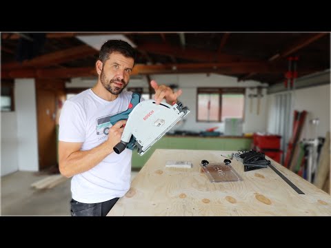 Видео: Изготовление хранилища для фанеры с помощью гусеничной пилы Bosch