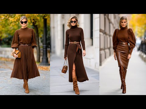 Видео: КОРИЧНЕВЫЙ тренд, в который вы влюбитесь | Идеи стиля осень-зима 2025/26