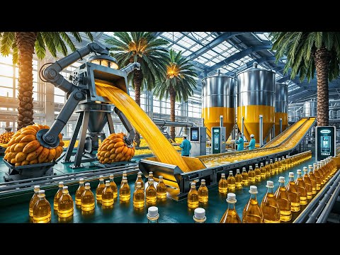 Видео: Как производят пальмовое масло на фабриках | Производственный процесс в индустрии пальмового масла