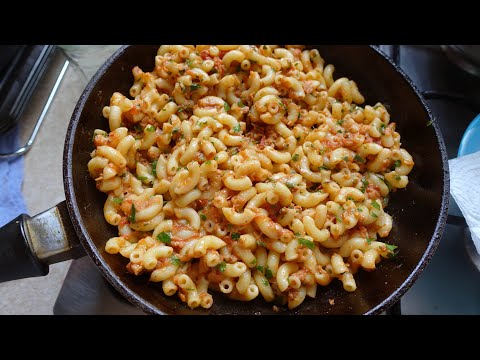 Видео: Рецепт! Макароны с тунцом - простейшее блюдо!! | День Святого Валентина | #131