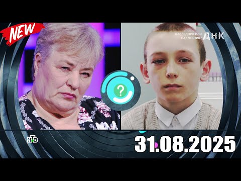 Видео: ДНК . Выпуск от 31.08.2025 - «Наследник или нахлебник » - Передачи НТВ
