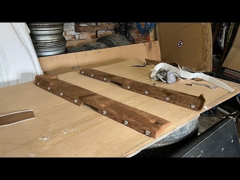 Видео: Перетяжка деталей салона кабины Ивеко Стралис / Iveco Stralis.