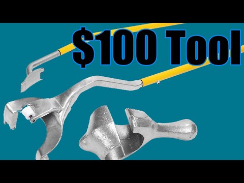 Видео: Инструмент для демонтажа шиномонтажного станка / Демонтаж шин полугрузовика с помощью инструмента...