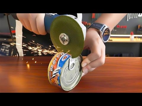 Видео: Разрежьте консервные банки и увидите, что произойдёт то, чего большинство людей даже не представляют