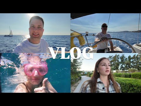 Видео: VLOG || Весь день в море | арендовали яхту | Греция, Родос | часть 3