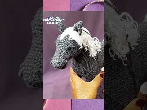 Видео: Как связать конский нос/лошадиные ноздри амигуруми крючком.