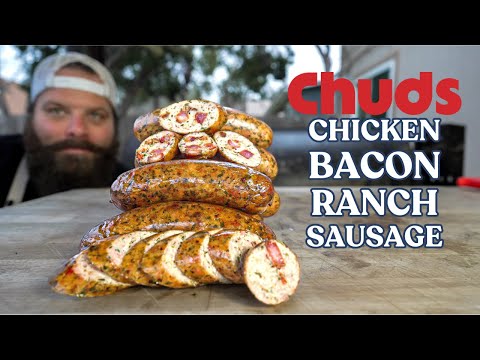 Видео: Куриные колбаски с беконом и соусом ранч! | Chuds BBQ