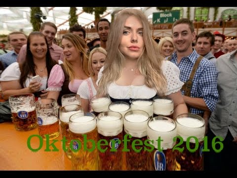 Видео: Мюнхен, Октоберфест, пьяные танцы