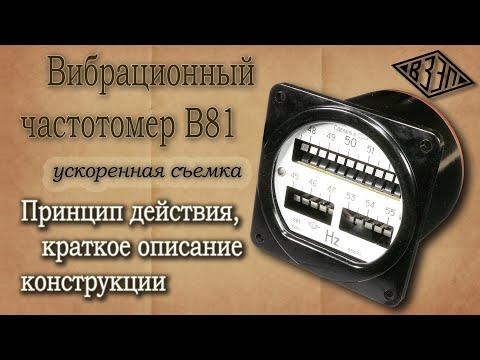 Видео: Вибрационный частотомер В81. Принцип действия, конструкция, ускоренная съемка