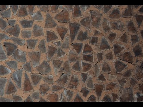 Видео: Уникальная кладка стены (дуб+глина). ЭкоФерма Горчичная Поляна.