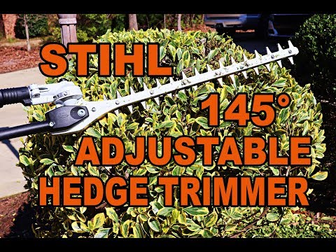 Видео: Регулируемая насадка для кустореза Stihl 145