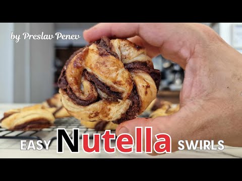 Видео: How to Make The Easiest Nutella Swirls Ever! | Как да си Приготвим Най-Лесните Охлювчета с Нутела!