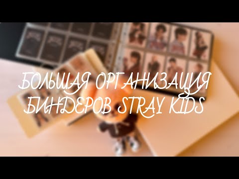 Видео: Stray Kids | большая организация биндеров, 1 часть, ОТ8, биндер для айди | binder organization