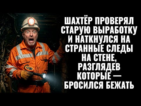 Видео: Шахтёр проверял выработку и наткнулся на странные следы на стене разглядев которые — бросился бежать