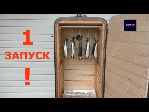 Видео: КОПТИЛЬНЯ ИЗ ХОЛОДИЛЬНИКА - ПЕРВОЕ КОПЧЕНИЕ