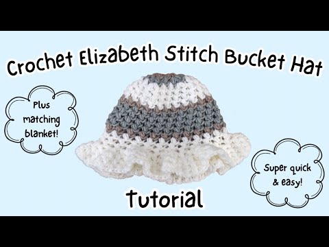 Видео: КАК Связать крючком детскую шапочку-панамку в стиле Элизабет — быстро и легко для начинающих