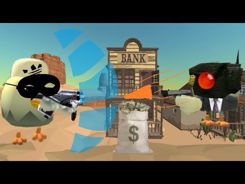 Видео: ограбление банка вы чикен ган 1 чеасть|chicken gun bank #чикенган