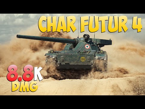 Видео: Char Futur 4 - 4 Kills 8.8K DMG - Яркий! - Мир Танков