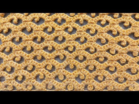 Видео: Красивый узор крючком. Crochet pattern