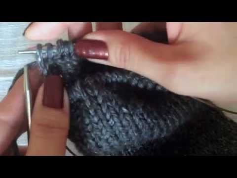Видео: Вязание пятки носка типа "бумеранг"