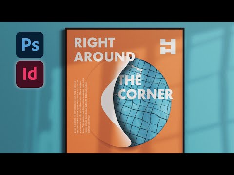 Видео: Как создать макет PAGE PEEL + POSTER | Макеты PS+ InDesign, Эпизод 12