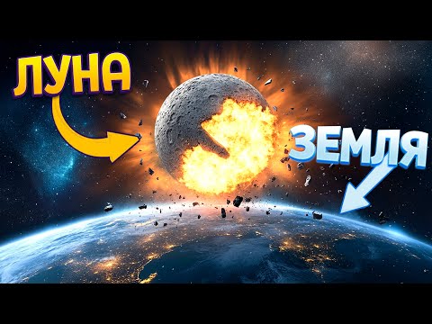 Видео: ЧТО ЕСЛИ. ЛУНА ВРЕЗАЕТСЯ В ЗЕМЛЮ ( Solar Smash )