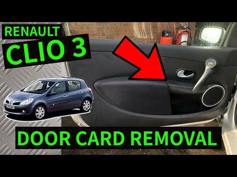 Видео: RENAULT CLIO 3 — Как снять внутреннюю обшивку передней дверной карты (2006–2012)