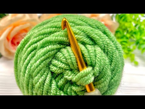 Видео: ВСЕГО 2 РЯДА! Вы раньше не встречали такой интересный узор крючком! Красивая и простая вязка крючком