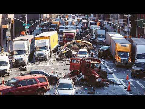 Видео: Самые Страшные Массовые Аварии В США! Подборка Крупных ДТП в Америке!