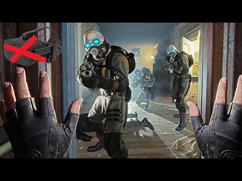 Видео: Играя Half Life Alyx БЕЗ VR!