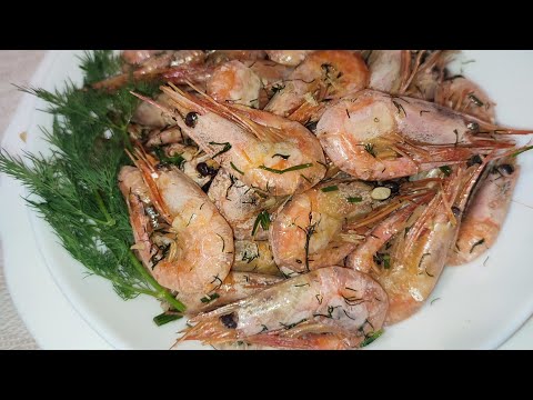 Видео: 🦐 Креветки в соевом соусе с чесноком и укропом. 🤤🥰 Быстро и мега вкусно. 