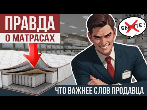 Видео: Матрас без прикрас: что важнее слов продавца. 📐Размеры🔶Жесткость📦Наполнитель