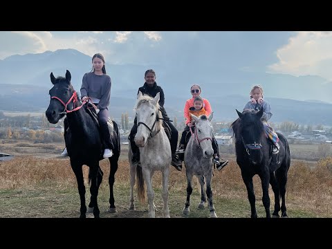 Видео: Конная прогулка с детьми в живописных местах Заилийского Алатау в 20 км от Алматы ❤️ 