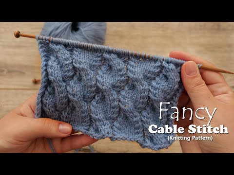 Видео: Необычные косы спицами 💤 Fancy Cable Stitch Knitting Pattern