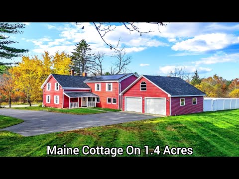 Видео: Коттеджи в штате Мэн на участке площадью 1,4 акра | Недвижимость штата Мэн | Коттеджи Новой Англи...