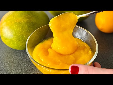 Видео: МАНГОВЫЙ конфитюр🥭 тропическая начинка для торта и пирожных⭐️