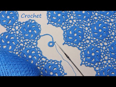 Видео: УЗОР без отрыва нити!!!  ВЯЗАНИЕ КРЮЧКОМ безотрывный способ     SUPER EASY Beautiful Pattern Crochet