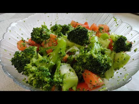 Видео: Салат из брокколи/Просто и вкусно!/Broccoli salad