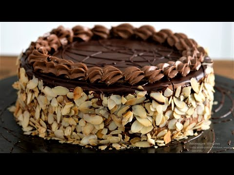 Видео: БЕСПОДОБНОЕ сочетание - БИСКВИТНЫЙ ТОРТ с шоколадным кремом и вишней. Бисквит для торта.