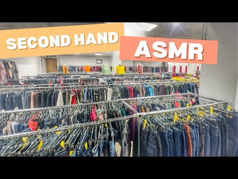 Видео: ASMR: SECOND HAND no voice 🤫 АСМР в МАГАЗИНЕ без шёпота перебираю одежду