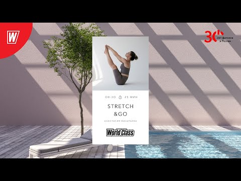 Видео: STRETCH&GO с Анастасией Филипьевой  | 20 апреля 2023 | Онлайн-тренировки World Class