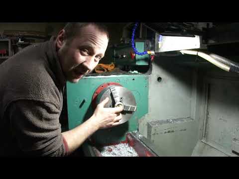 Видео: Обработка концов вала ШВП D32мм.