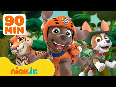 Видео: Щенячий патруль | Спасение детенышей животных от PAW Patrol! с Зумой и Трекером #7 🐯 | Nick Jr.