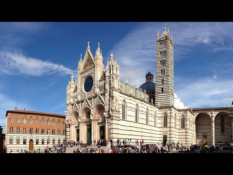 Видео: Кафедральный собор в Сиене, Италия. Duomo di Siena