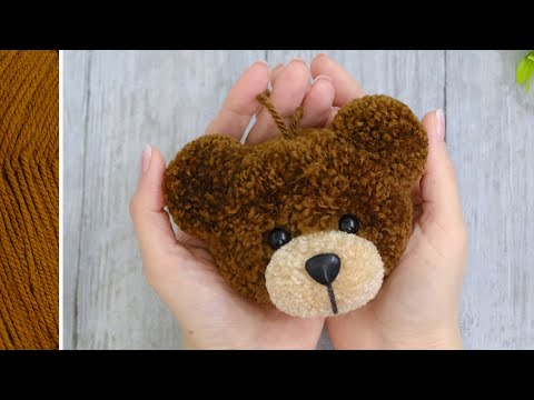 Видео: 🐻 Чудесный Мишка из Помпонов 🧶Игрушки из Помпонов Легко и Быстро