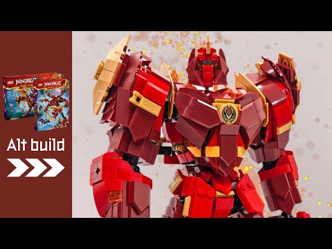 Видео: Робот Огненного Рыцаря (Lego Ninjago 71812+71822 Alt Build)