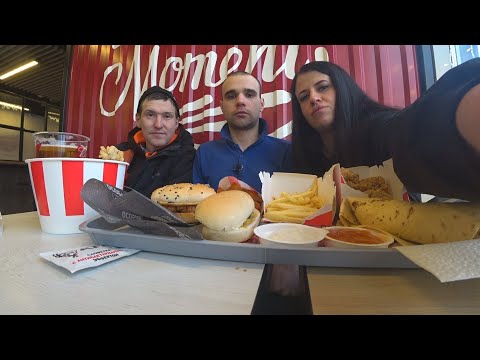 Видео: МУКБАНГ В KFC / Rostic's С ЖЕКОЙ И ВАРЕЙ / ПЬЁМ ПИВО / EATING Mukbang  / НЕ АСМР ASMR 먹방