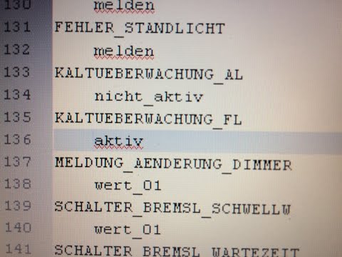 Видео: Деактивация функции проверки ламп в фарах ближнего и дальнего света