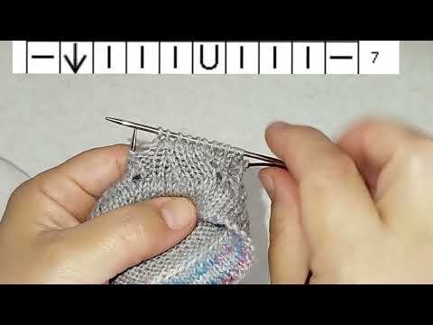 Видео: Узор "Лицевые волны с редкими накидами"